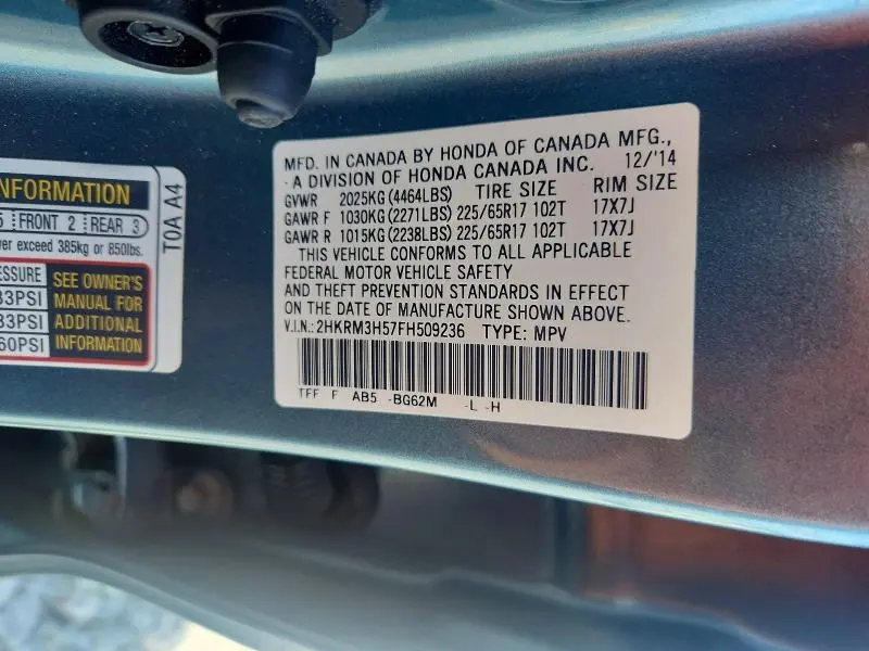 2015 HONDA CR-V EX  