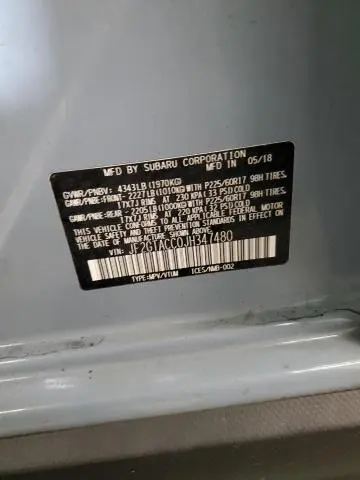 2018 SUBARU CROSSTREK PREMIUM  