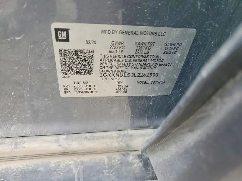 2020 GMC ACADIA   