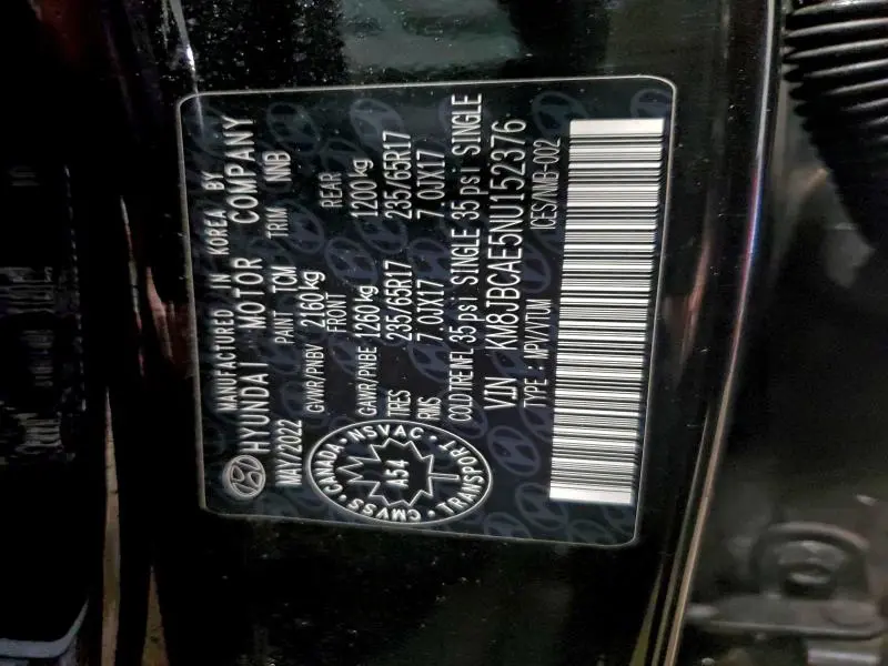 2022 HYUNDAI TUCSON SEL  