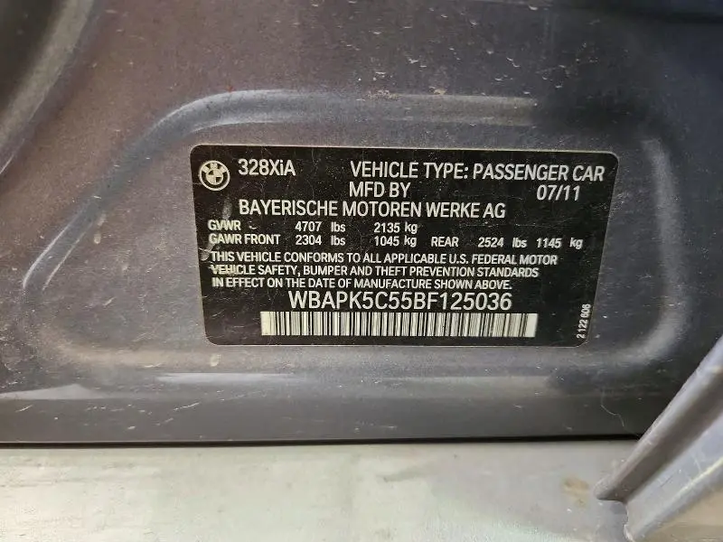 2011 BMW 328 XI SULEV  