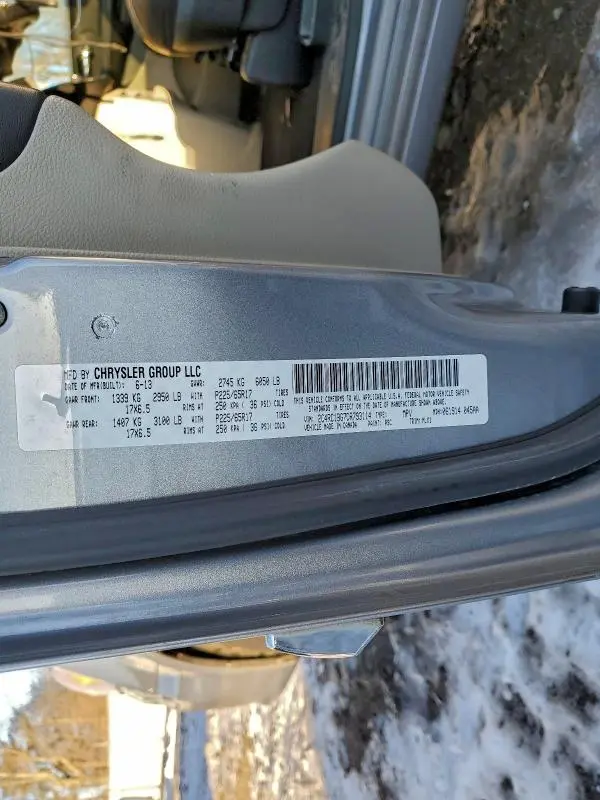 2013 CHRYSLER TOWN & COUNTRY TOURING  