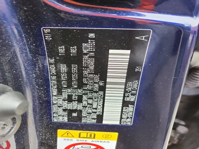 2016 LEXUS RX 350 BASE  