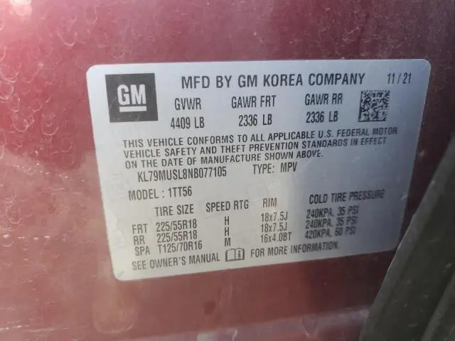 2022 CHEVROLET TRAILBLAZER RS  