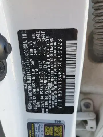 2012 KIA SORENTO BASE  