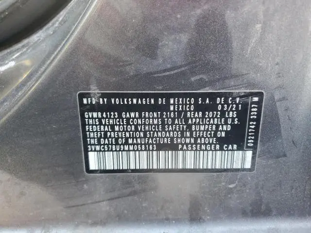 2021 VOLKSWAGEN JETTA S  