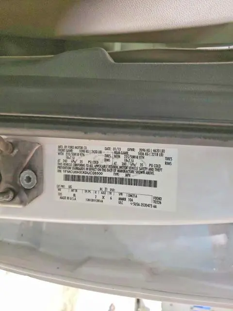 2013 FORD ESCAPE SEL  