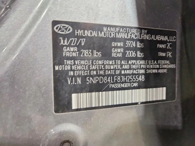 2018 HYUNDAI ELANTRA SEL  