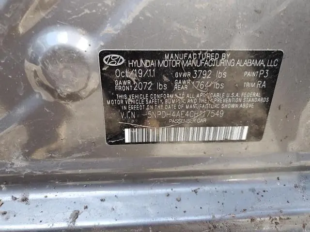 2012 HYUNDAI ELANTRA GLS  