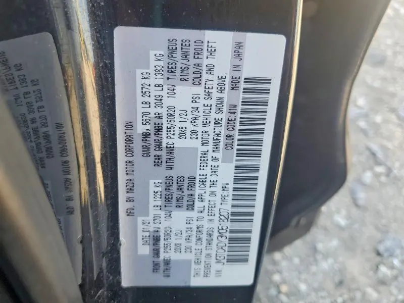 2021 MAZDA CX-9 GRAND TOURING  