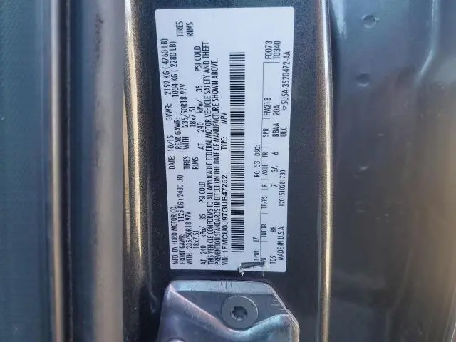 2016 FORD ESCAPE TITANIUM