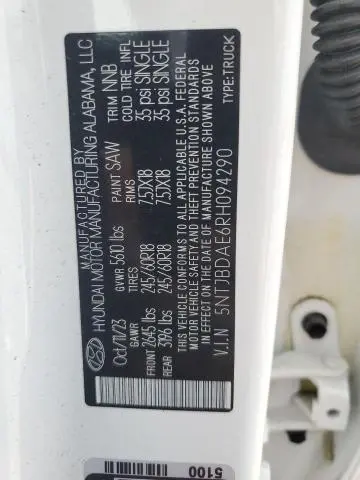 2024 HYUNDAI SANTA CRUZ SEL  