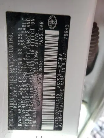 2016 TOYOTA CAMRY LE  