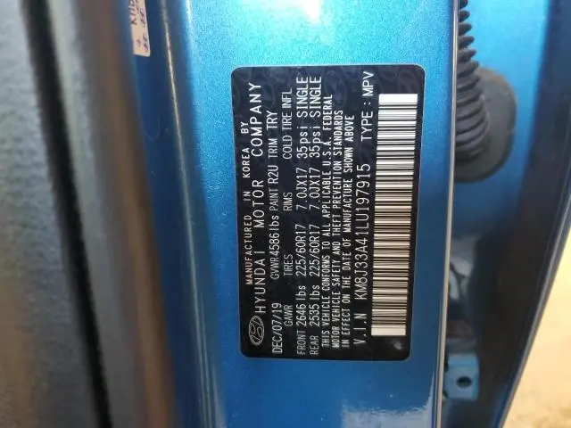 2020 HYUNDAI TUCSON LIMITED  