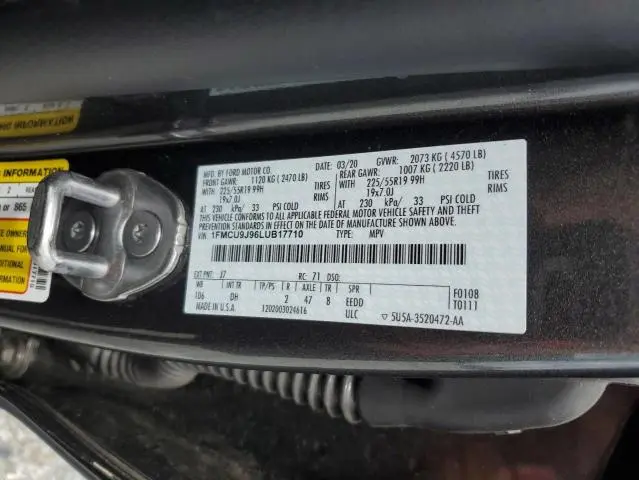 2020 FORD ESCAPE TITANIUM  