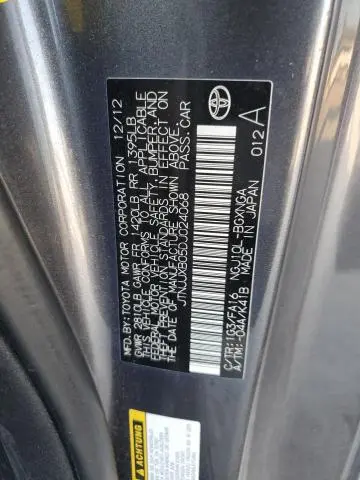 2013 TOYOTA SCION IQ   