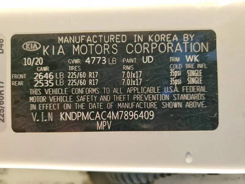 2021 KIA SPORTAGE LX  