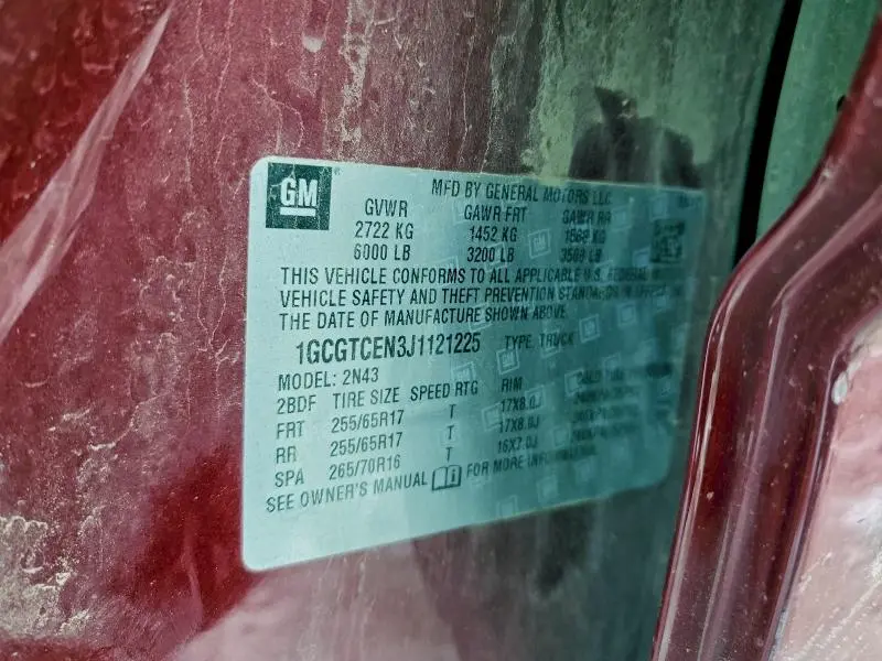 2018 CHEVROLET COLORADO LT  