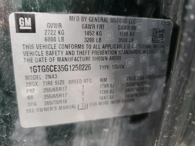 2016 GMC CANYON SLE  