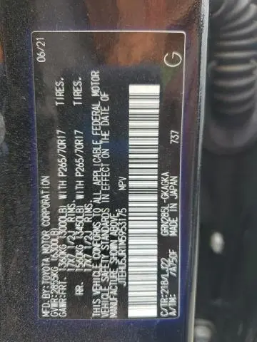 2021 TOYOTA 4RUNNER VENTURE  