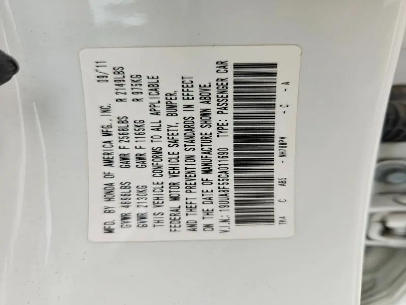 2012 ACURA TL   