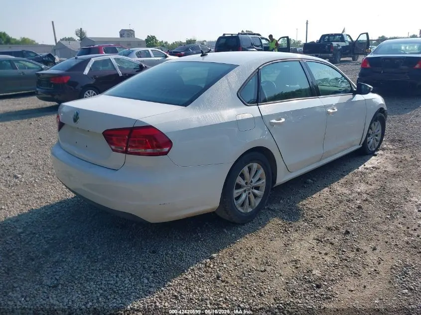 2012 VOLKSWAGEN PASSAT 2.5L S
