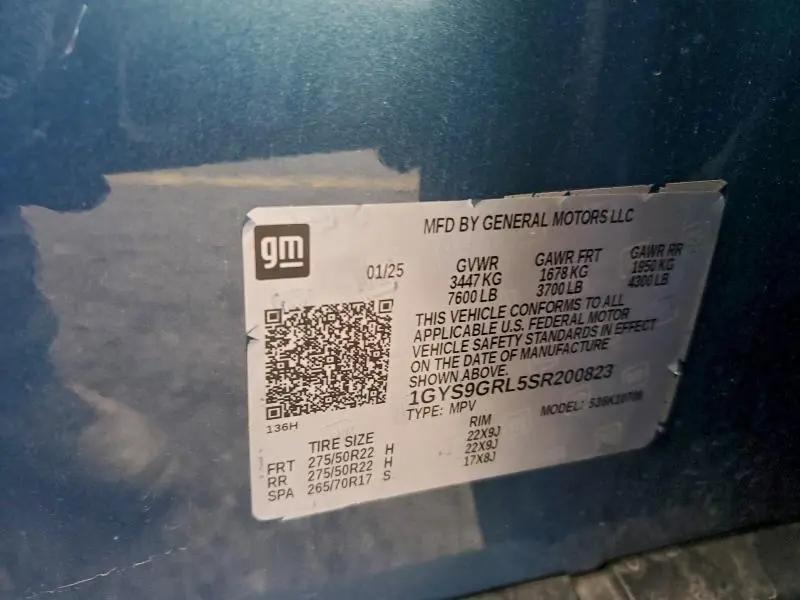 2025 CADILLAC ESCALADE SPORT PLATINUM  