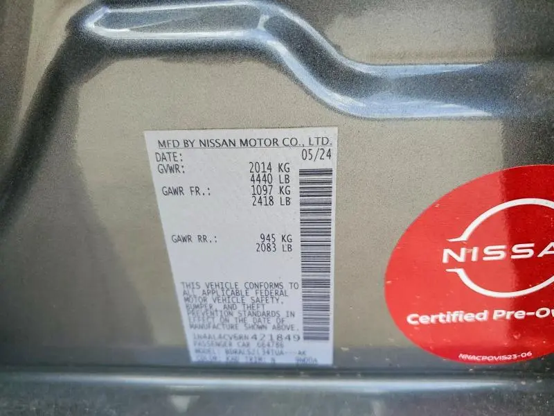 2024 NISSAN ALTIMA SR  