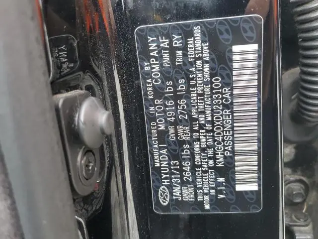2013 HYUNDAI GENESIS 3.8L  
