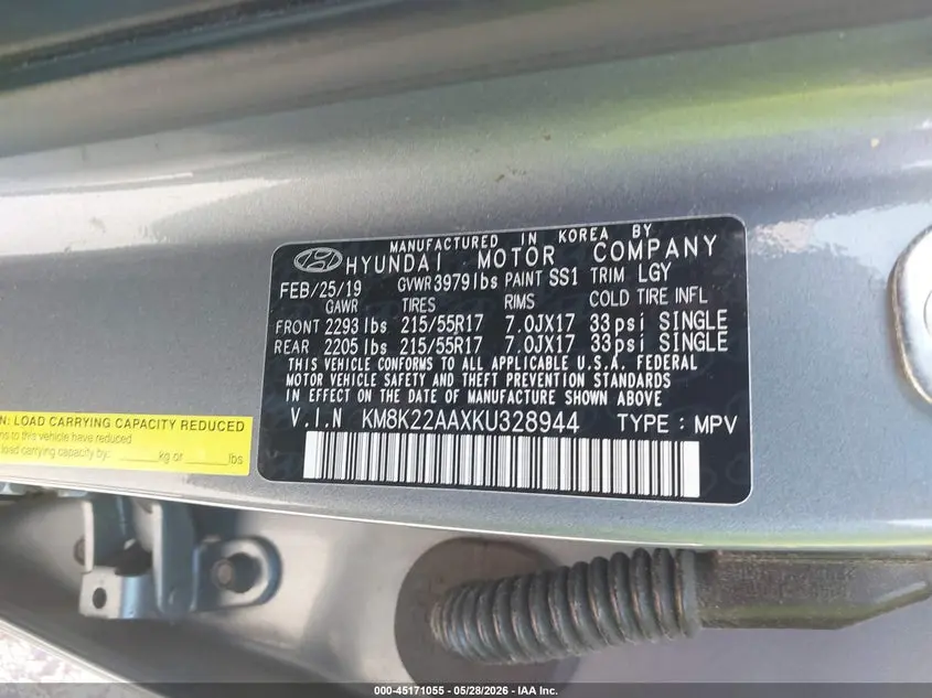 2019 HYUNDAI KONA SEL