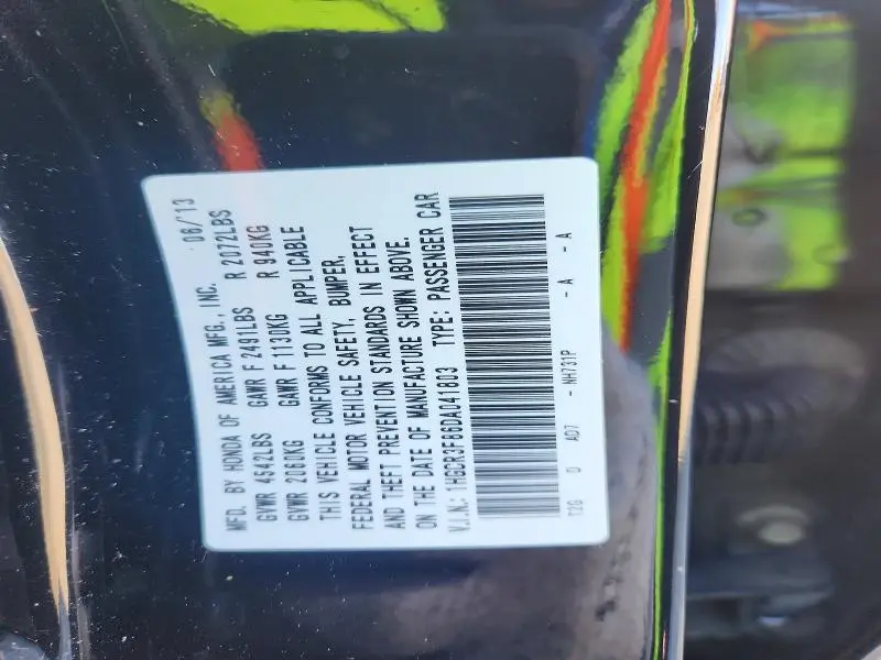 2013 HONDA ACCORD EXL  