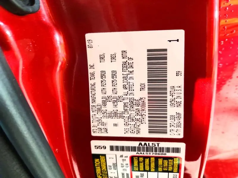 2019 TOYOTA TUNDRA LIMITED  