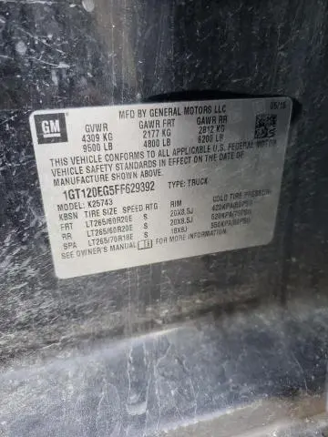 2015 GMC SIERRA K2500 DENALI  