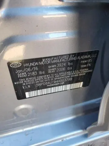 2017 HYUNDAI ELANTRA SE  