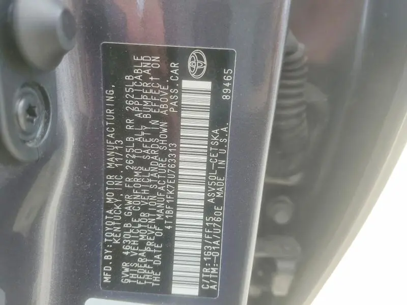 2014 TOYOTA CAMRY SE  