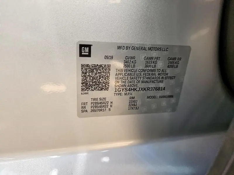 2019 CADILLAC ESCALADE ESV LUXURY  