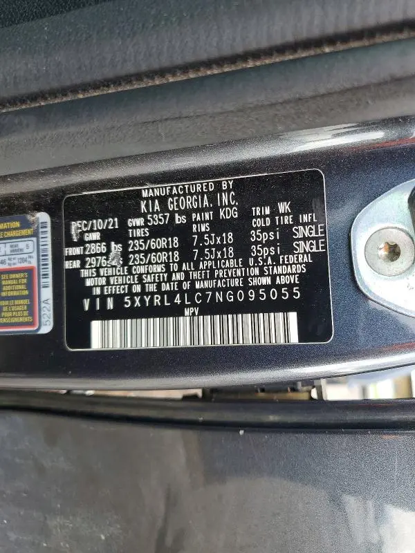 2022 KIA SORENTO S  