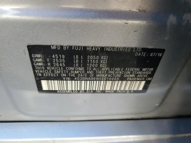 2017 SUBARU LEGACY 2.5I  