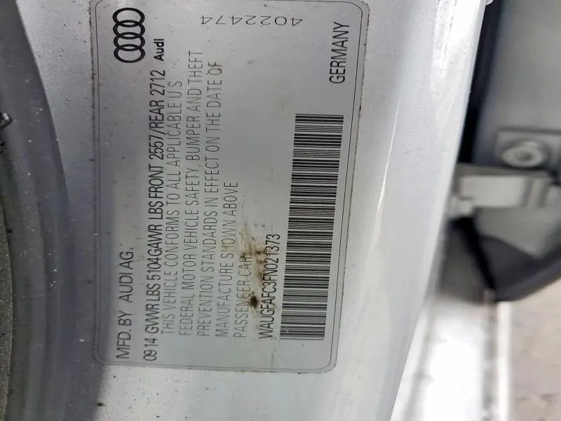 2015 AUDI A6 PREMIUM PLUS  