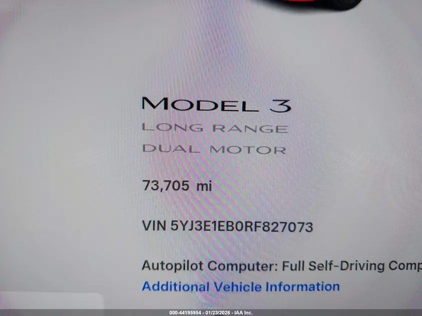 2024 TESLA MODEL 3 LONG RANGE DUAL MOTOR ALL-WHEEL DRIVE