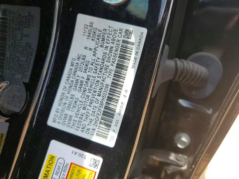 2023 HONDA CIVIC SPORT  
