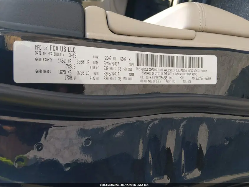 2019 JEEP GRAND CHEROKEE LAREDO E 4X4