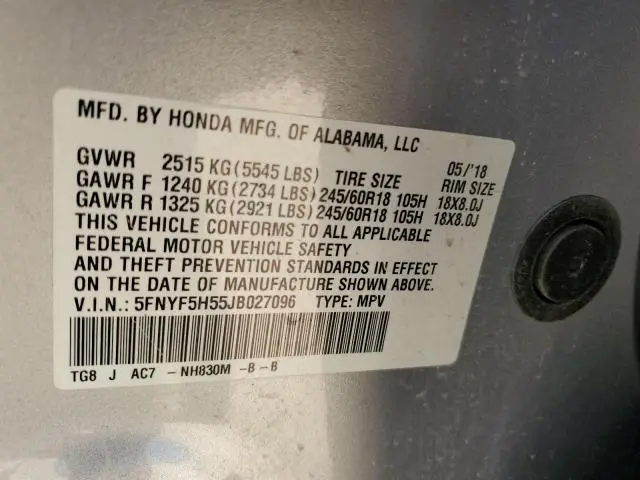 2018 HONDA PILOT EXL