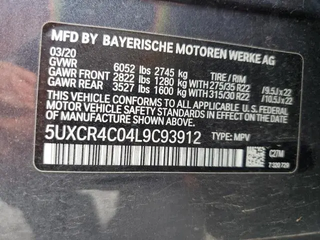 2020 BMW X5 SDRIVE 40I  