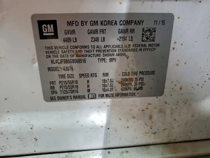 2016 BUICK ENCORE CONVENIENCE  