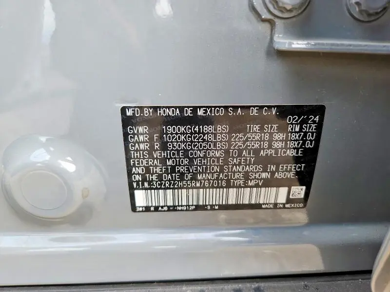 2024 HONDA HR-V SPORT  