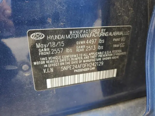 2015 HYUNDAI SONATA SE  