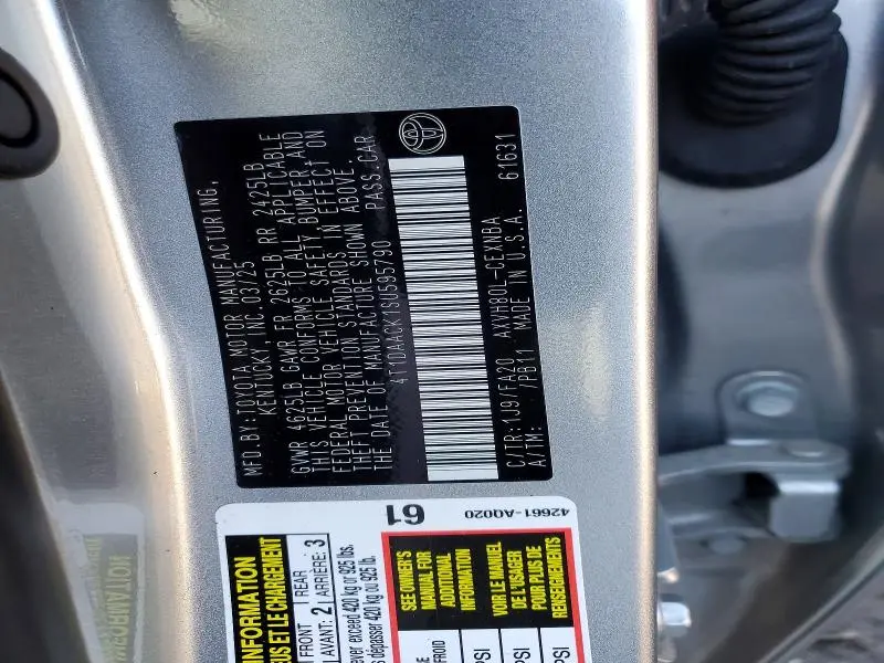 2025 TOYOTA CAMRY LE HYBRID