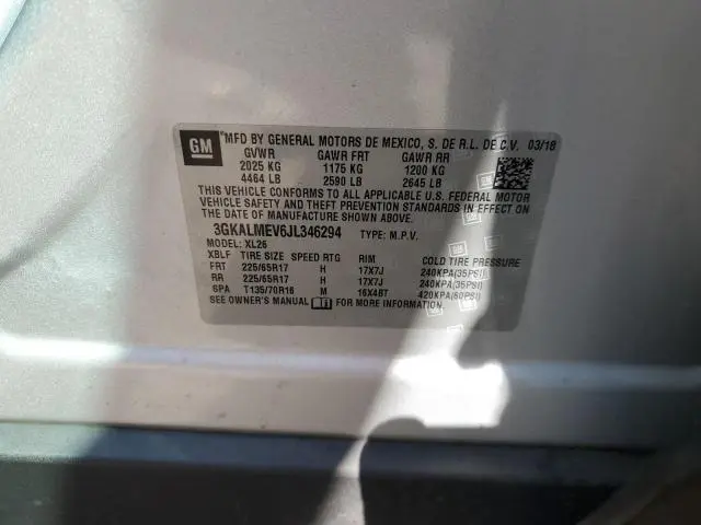 2018 GMC TERRAIN SLE  
