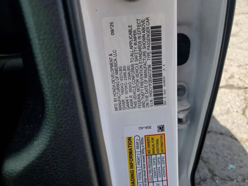 2025 HONDA ACCORD LX  